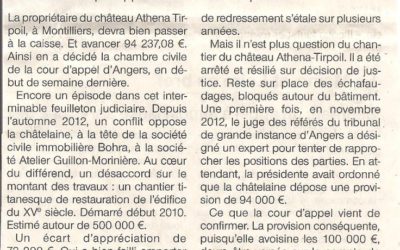 LA CHÂTELAINE DEVRA BIEN AVANCER 94 000 €